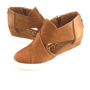 Maya Cutout wedge sneakers